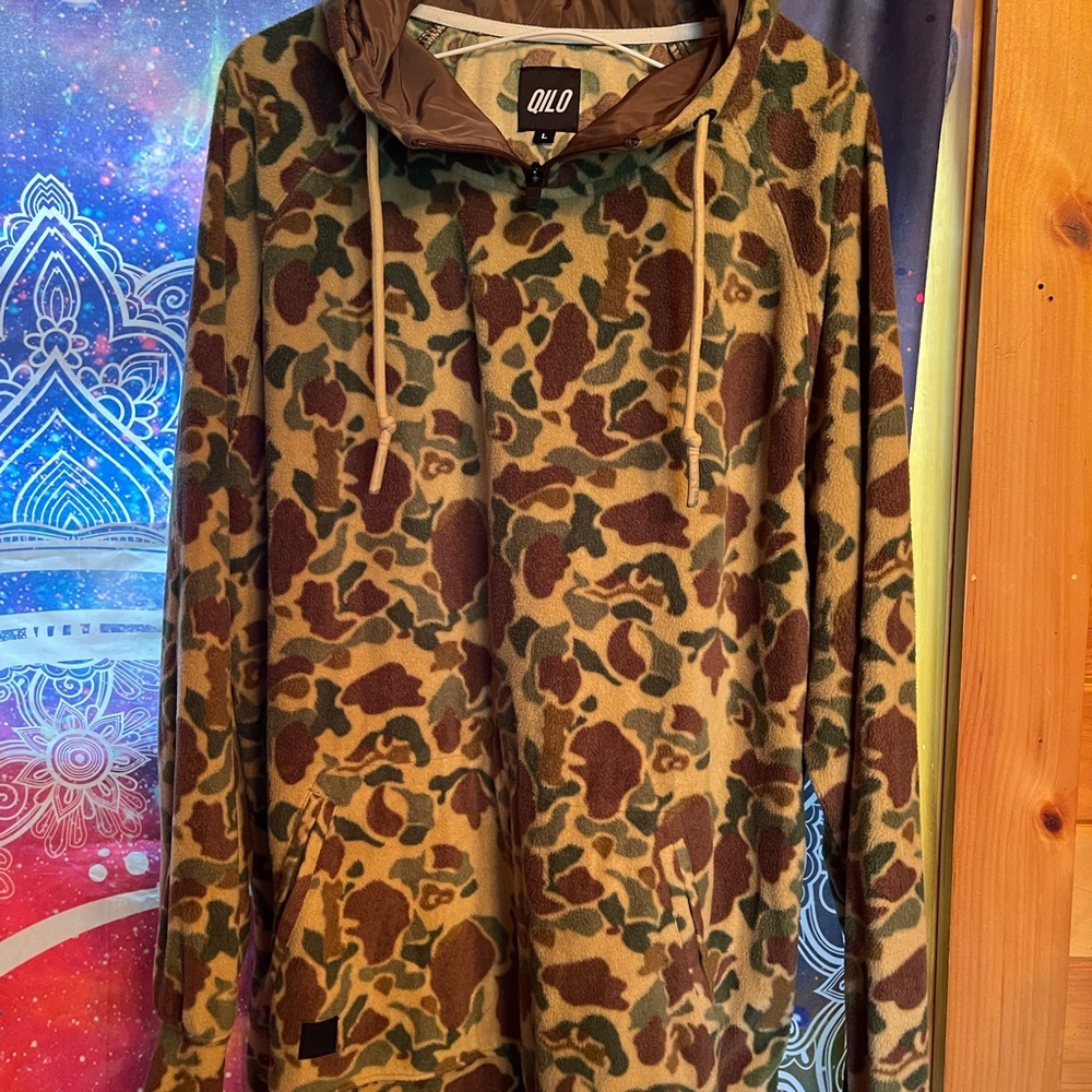 Qilo Microfleece Hoodie in M1942 Frogskin - *MINOR DAMAGE*